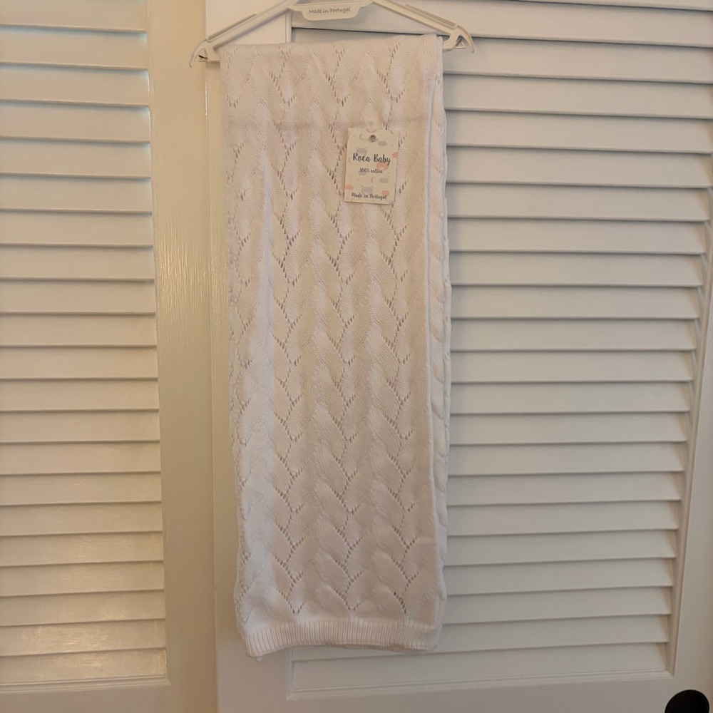 Sweet Cotton Knit Baby Blanket